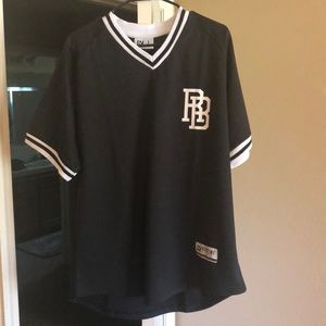 Black baseball jersey